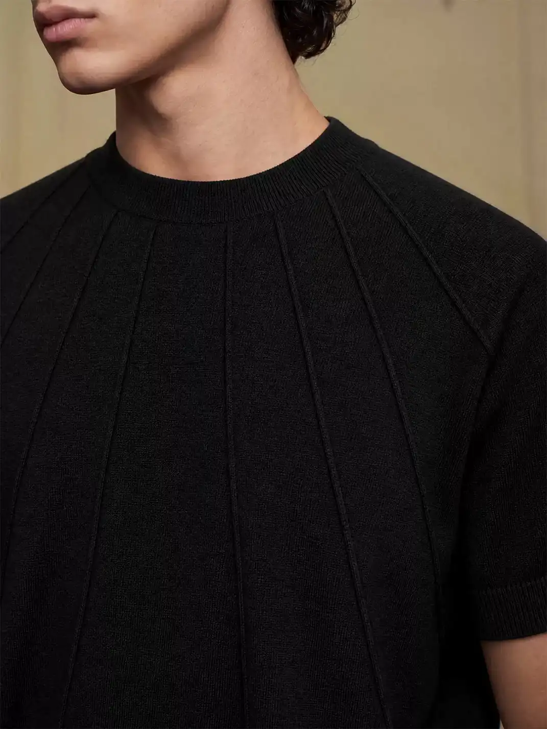 YADcrew | Ribbed Knit Short Sleeve Top