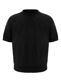 YADcrew | Ribbed Knit Short Sleeve Top