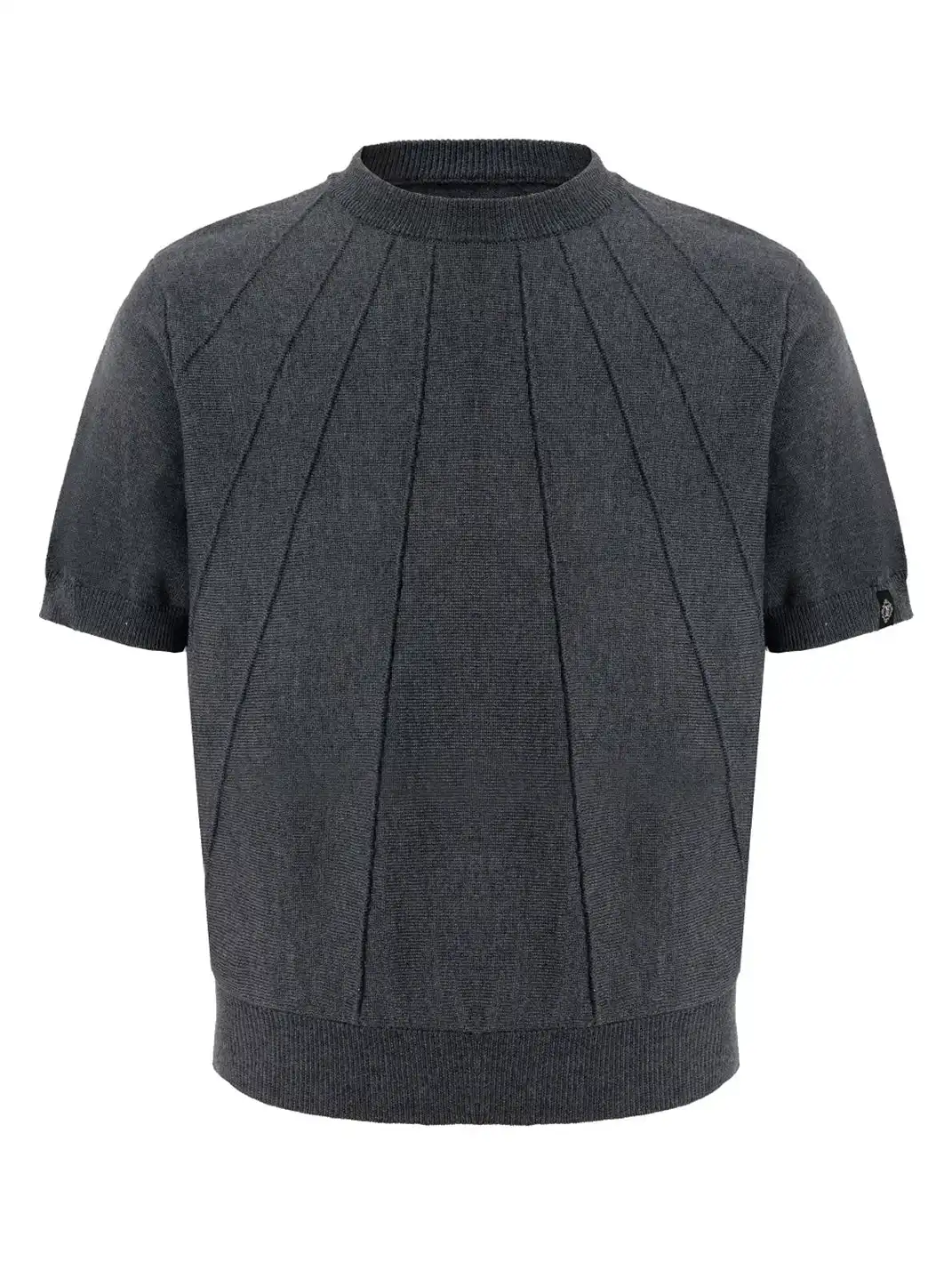 YADcrew | Ribbed Knit Short Sleeve Top