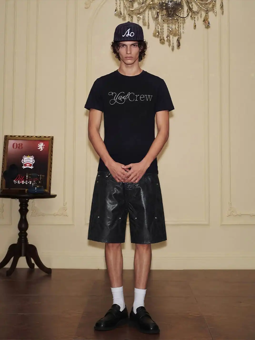 YADcrew | Ink Splash Washed Cargo Shorts