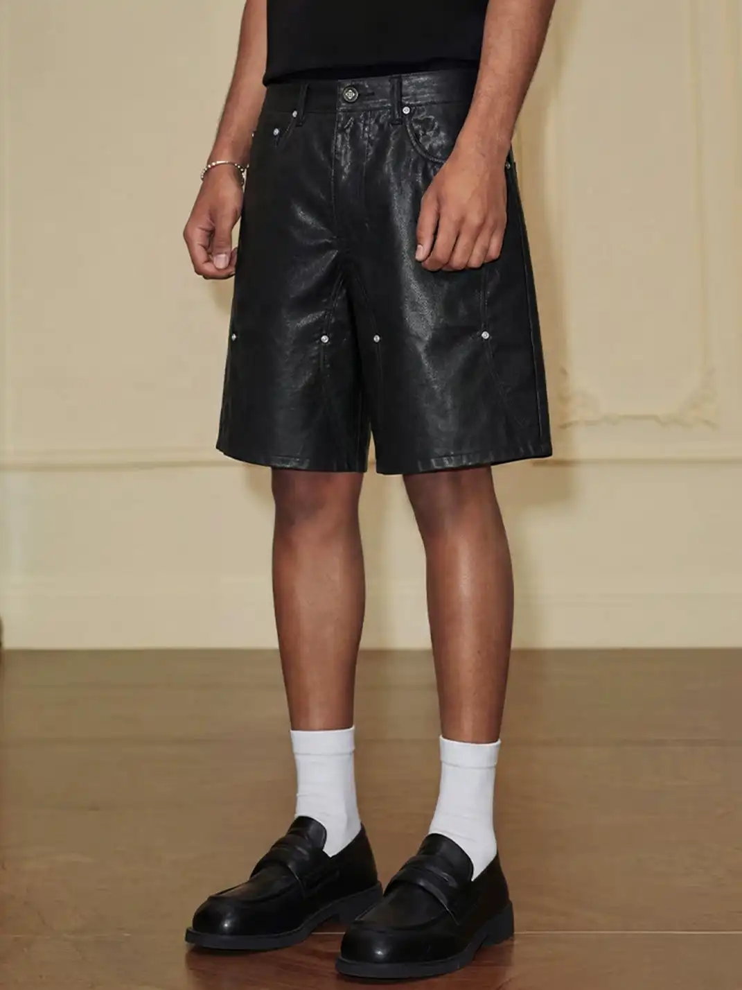 YADcrew | Ink Splash Washed Cargo Shorts