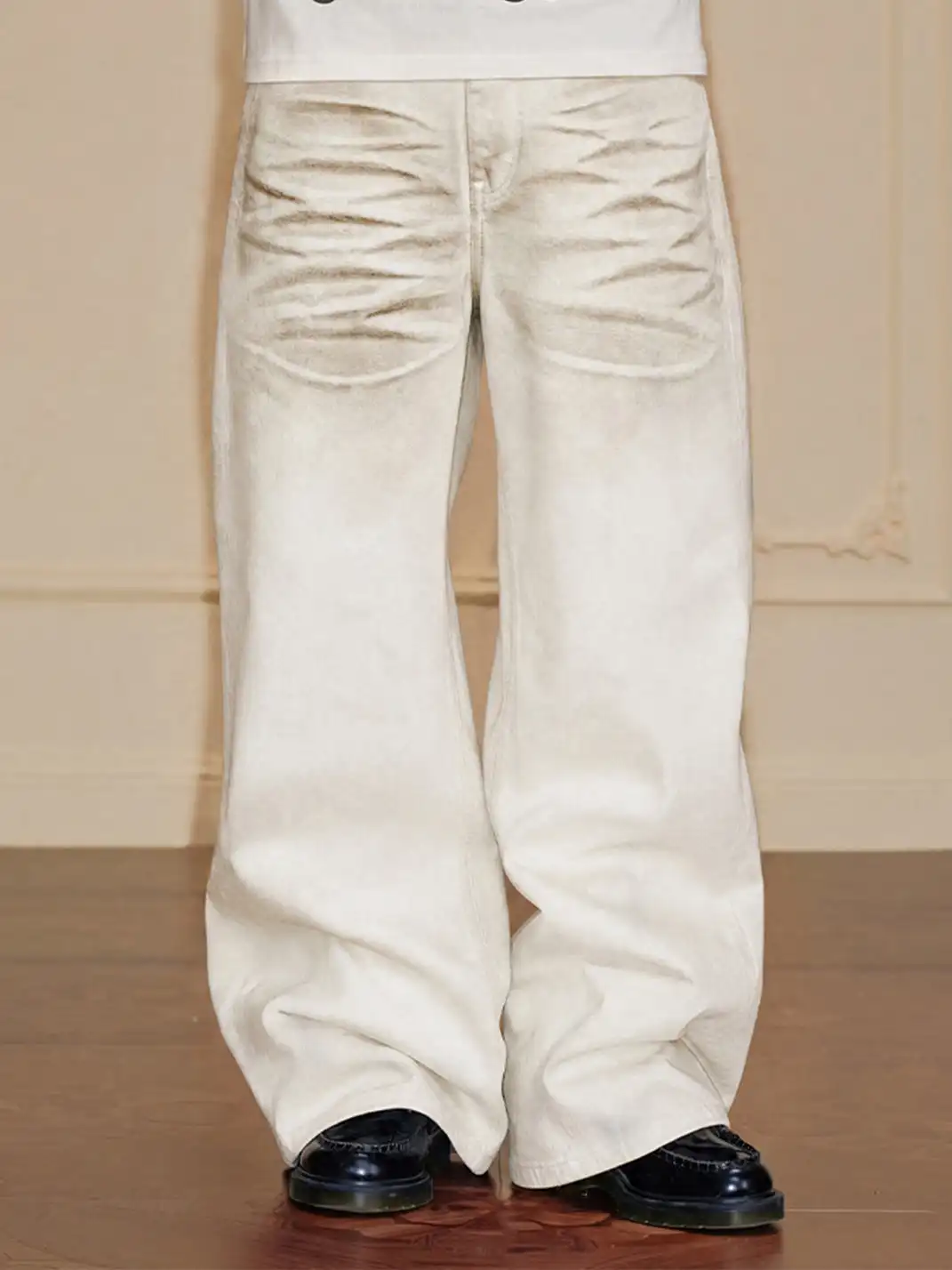 YADcrew | Dirty Shadow 3D Whisker Washed Jeans