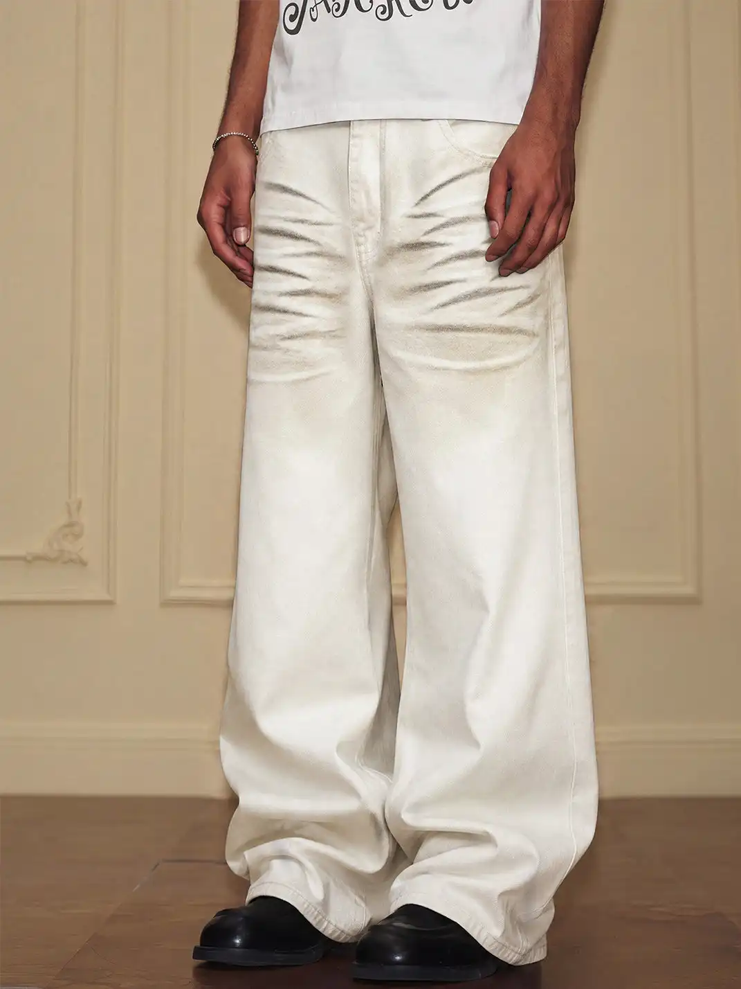 YADcrew | Dirty Shadow 3D Whisker Washed Jeans