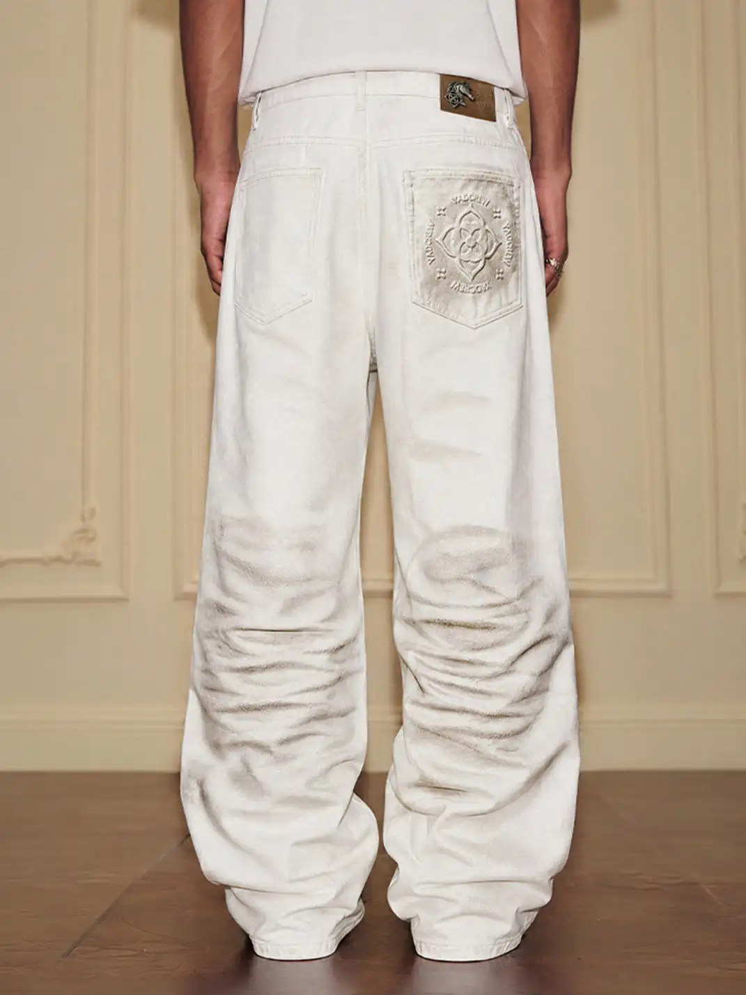 YADcrew | Dirty Shadow 3D Whisker Washed Jeans