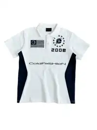 ColdAsia | Flag "200e" Embroidery Polo Shirt