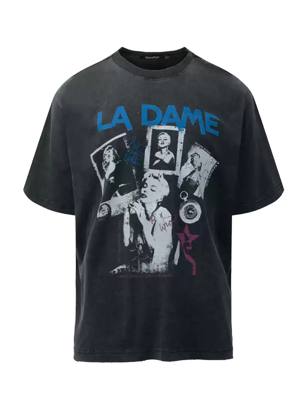 HermitCreate | Washed Print Vintage T-Shirt
