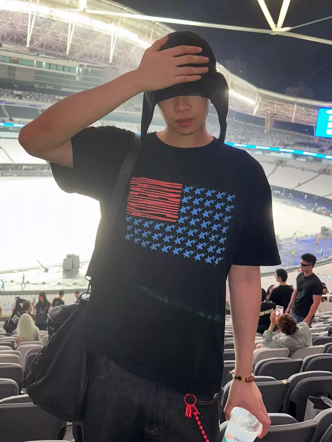 AESTOMONEY |  Parody Flag Print T-Shirt