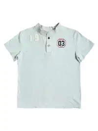 TREclub | Stars and Stripes Stand Collar Polo Shirt