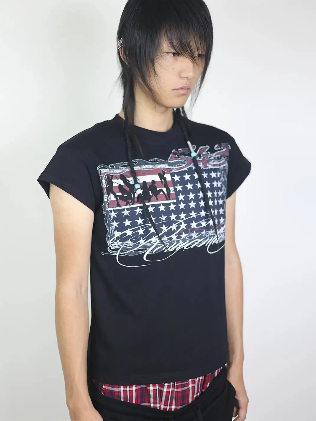 Feeelingless | Distressed Flag Parody Print T-Shirt