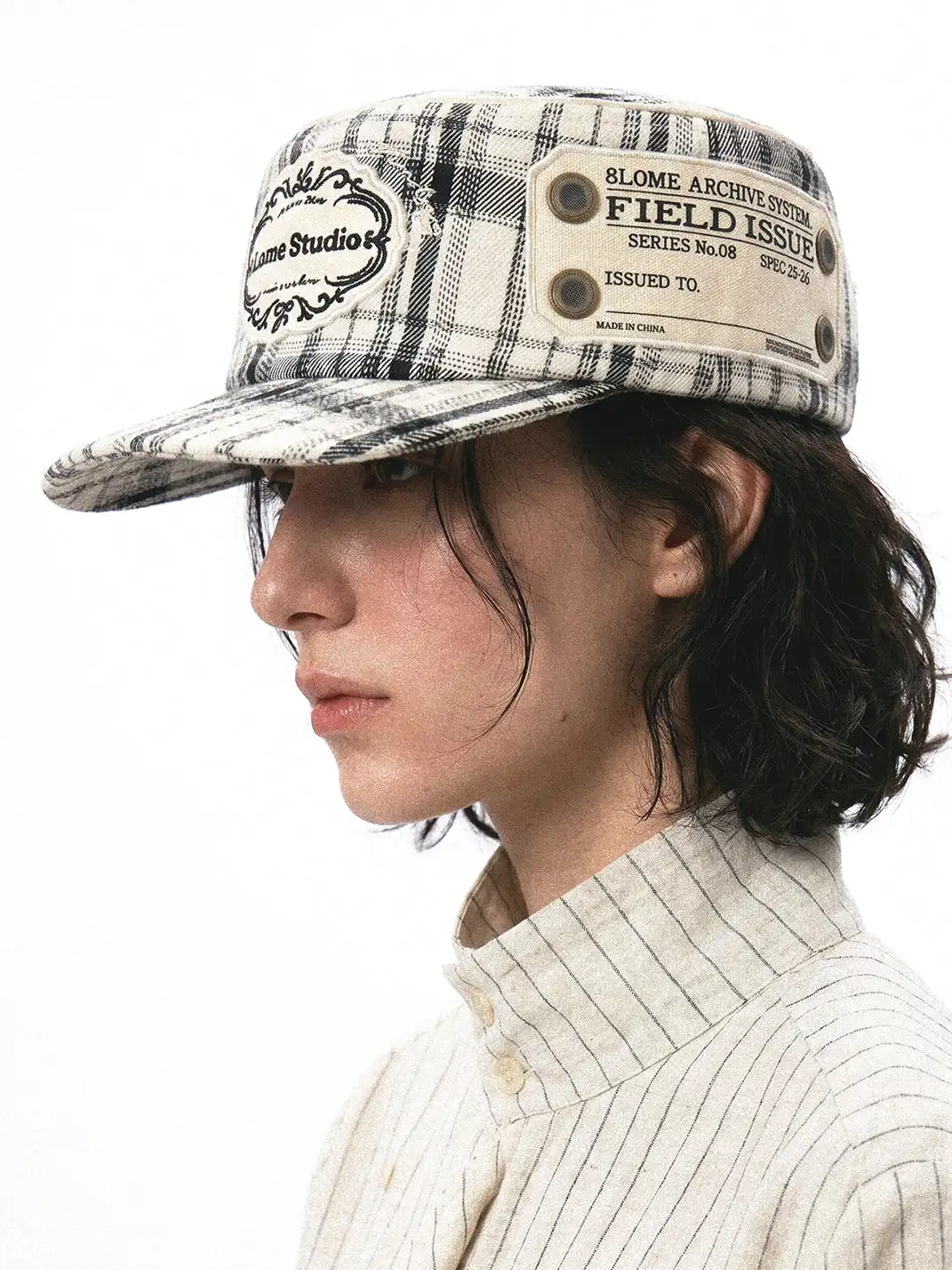 8LOME | Vintage Label Embroidery Work Cap