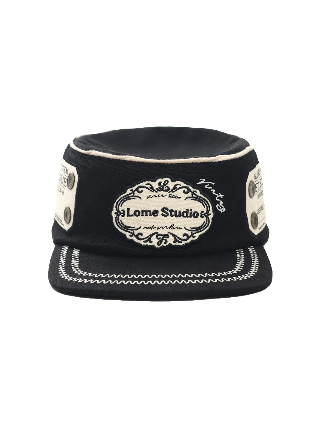 8LOME | Vintage Label Embroidery Work Cap
