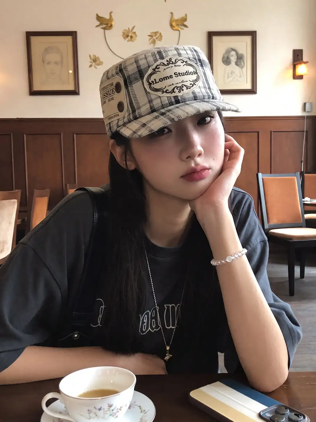 8LOME | Vintage Label Embroidery Work Cap