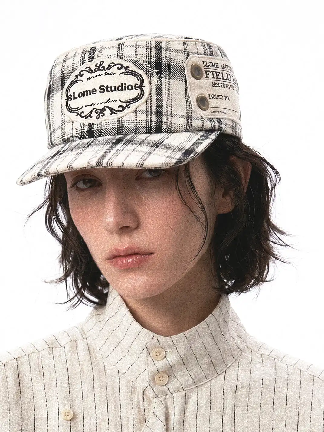 8LOME | Vintage Label Embroidery Work Cap