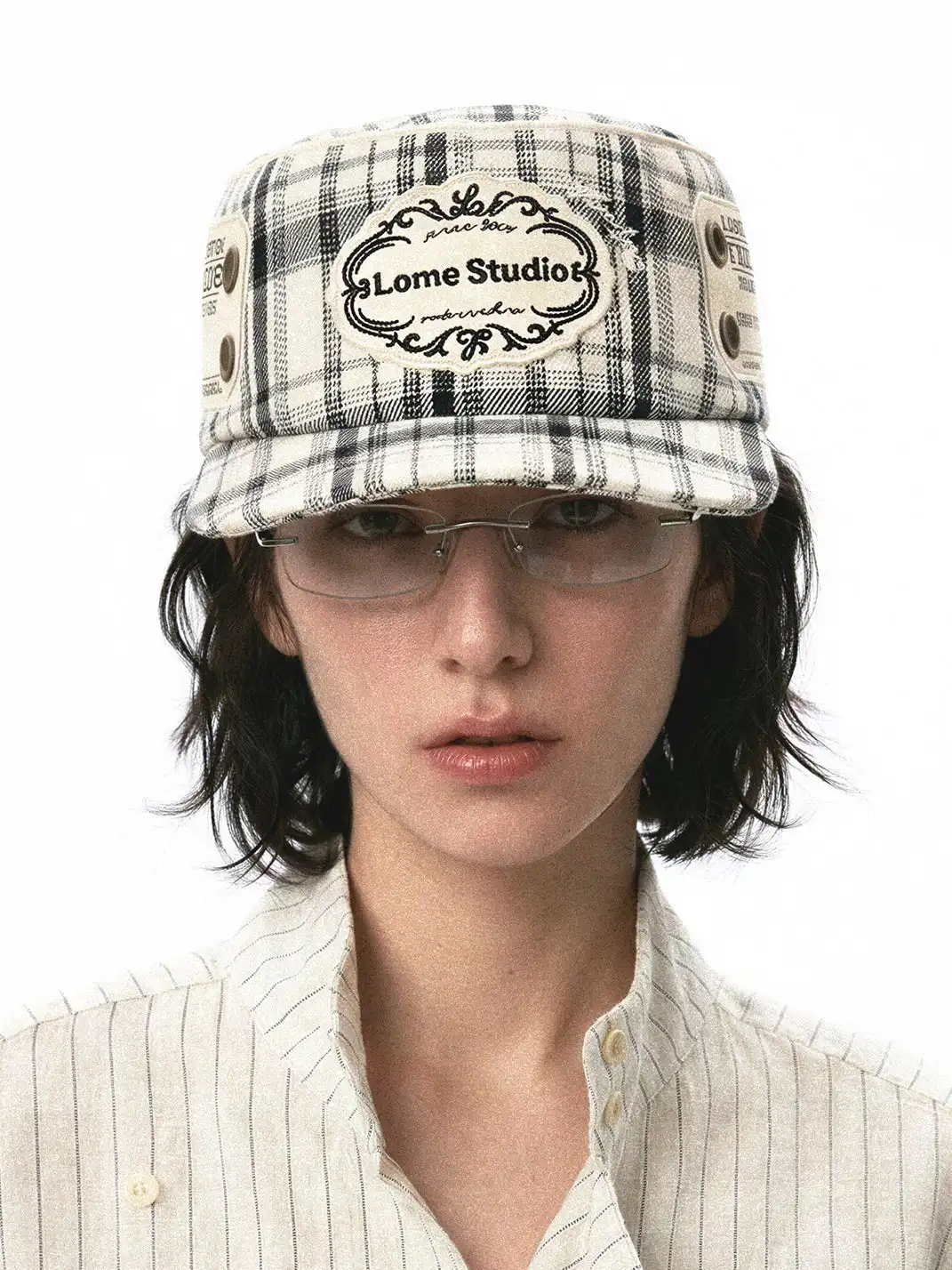 8LOME | Vintage Label Embroidery Work Cap