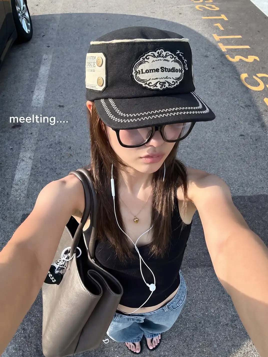 8LOME | Vintage Label Embroidery Work Cap