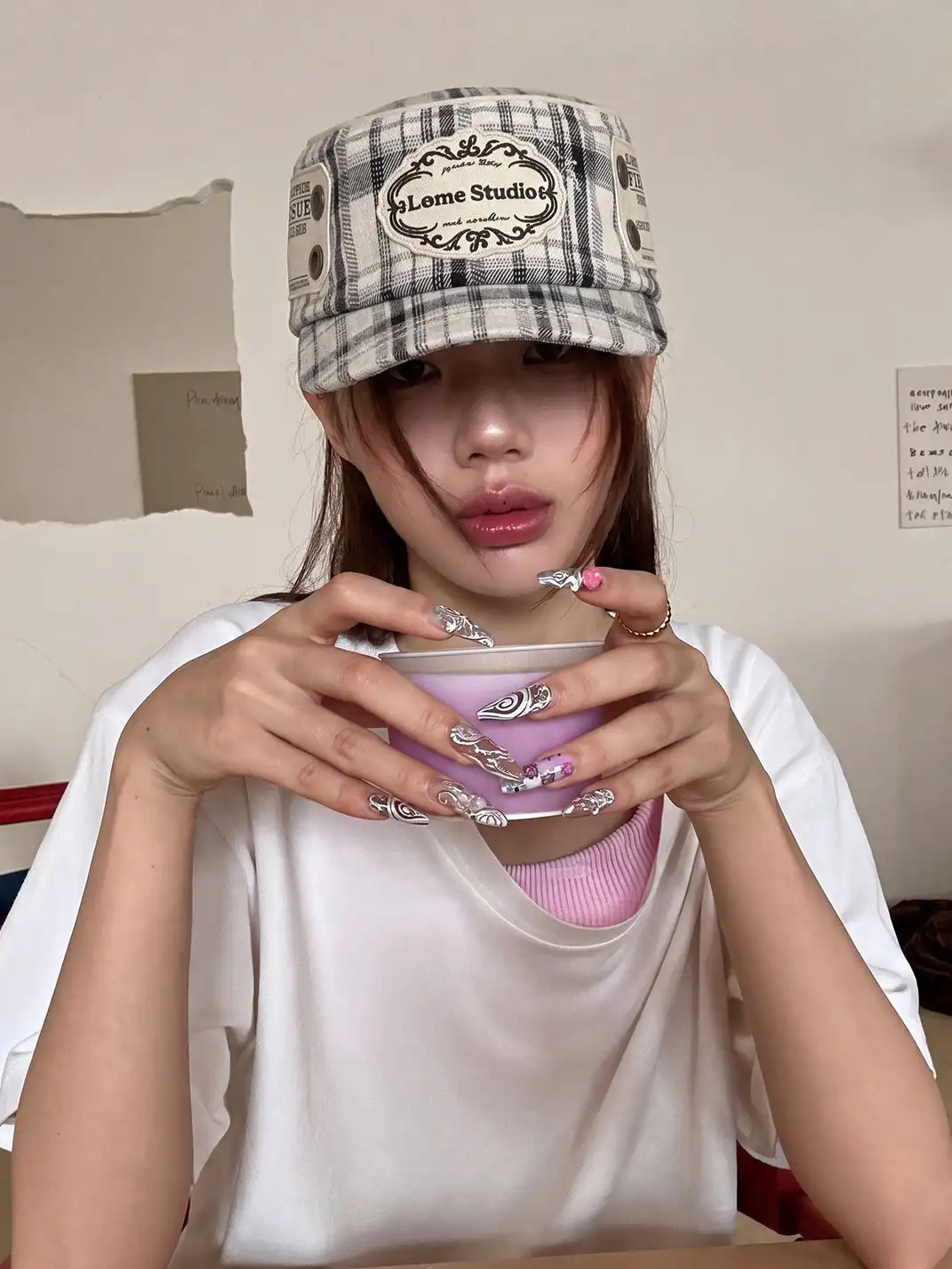 8LOME | Vintage Label Embroidery Work Cap