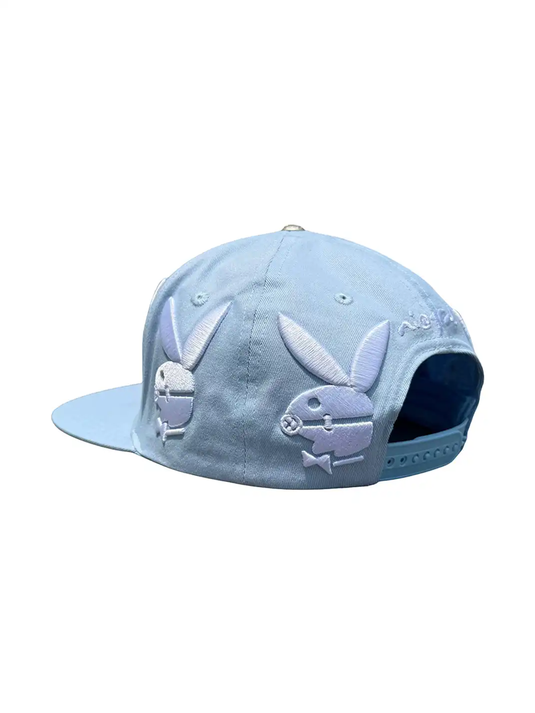 N1AGRAB | Rabbit Embroidered Flat Brim Cap