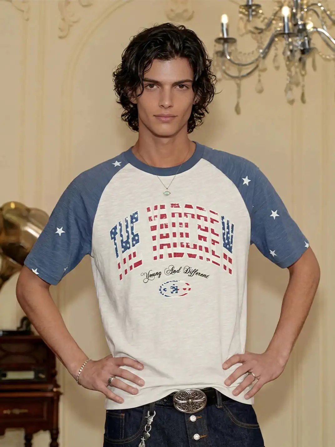 YADcrew | Flag Colorblock Star T-Shirt