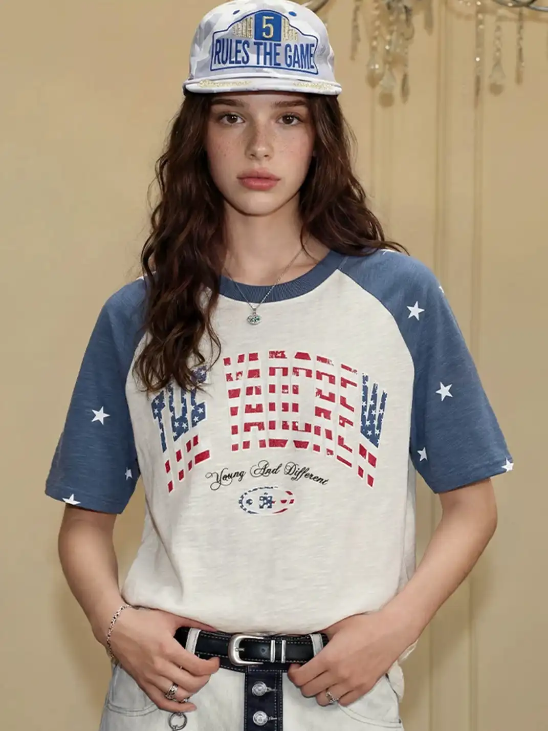 YADcrew | Flag Colorblock Star T-Shirt