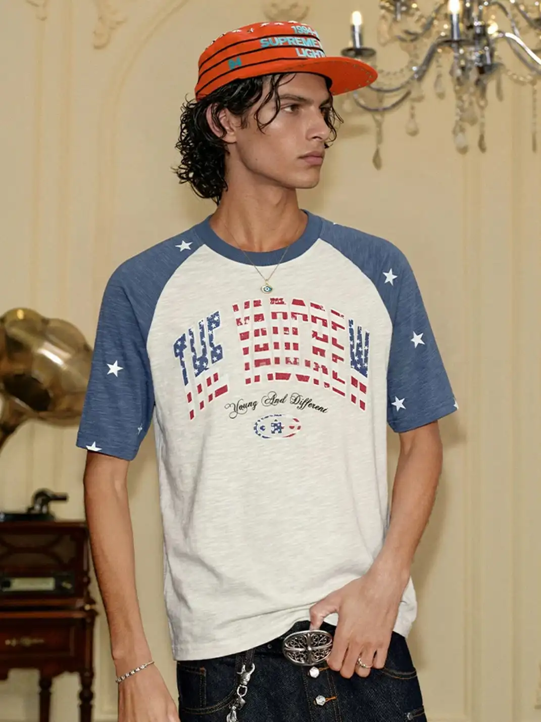 YADcrew | Flag Colorblock Star T-Shirt