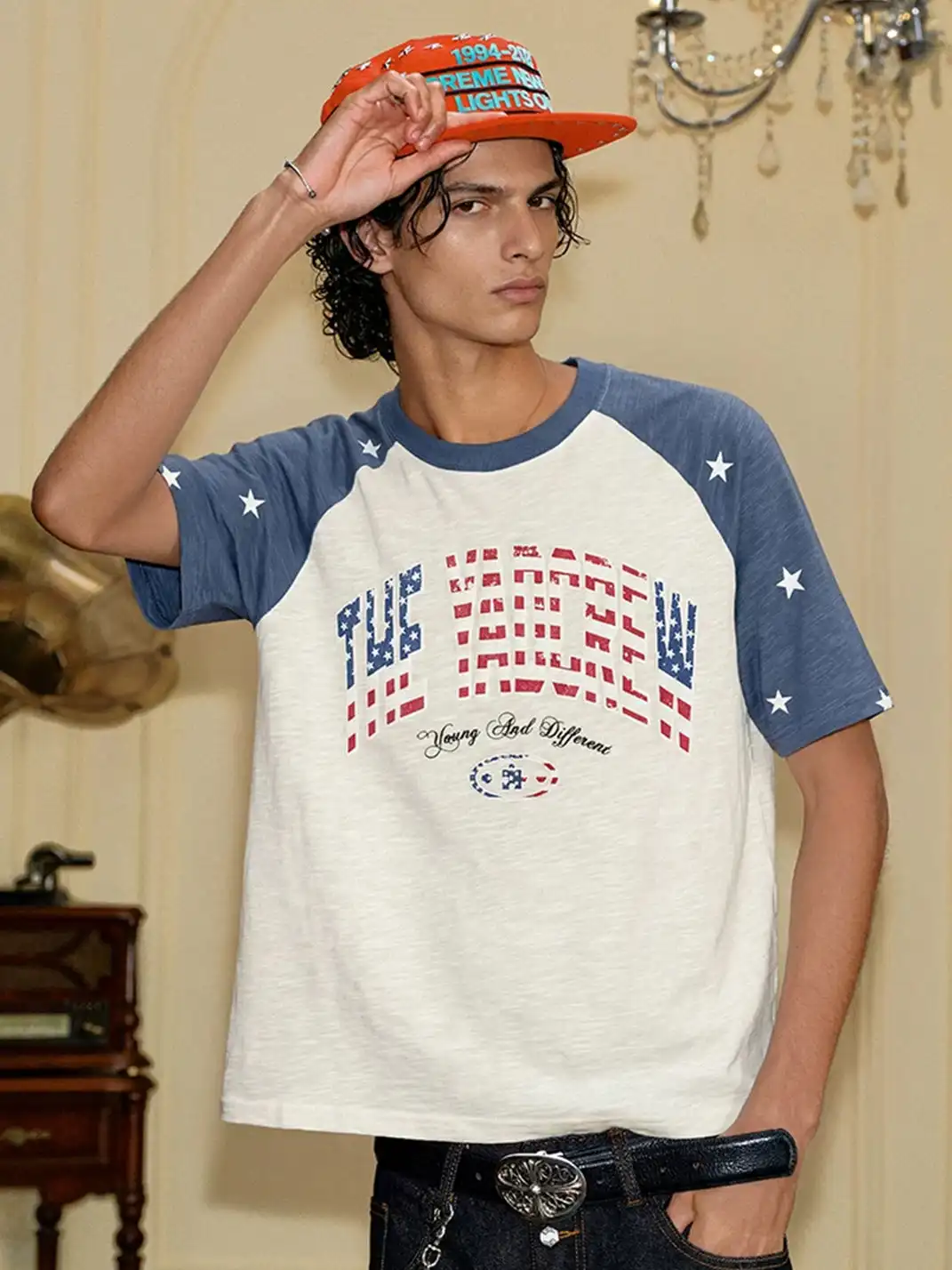 YADcrew | Flag Colorblock Star T-Shirt