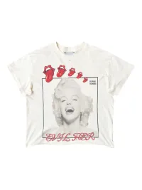 Blonde Matters | Distressed Marilyn Print Single Stitch T-Shirt