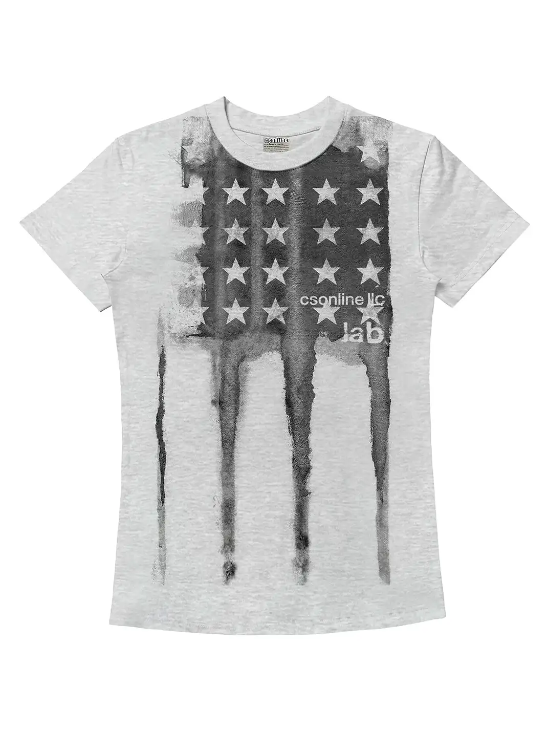 CSONLINE | Rebel Star Flag Print T-Shirt