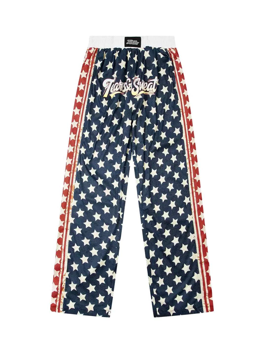 TEARSANDSWEAT | Double-Layer Mesh Straight-Leg Track Pants