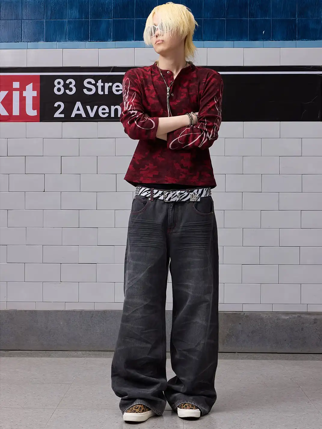 NumbAsia | Wing & Star Print Jeans