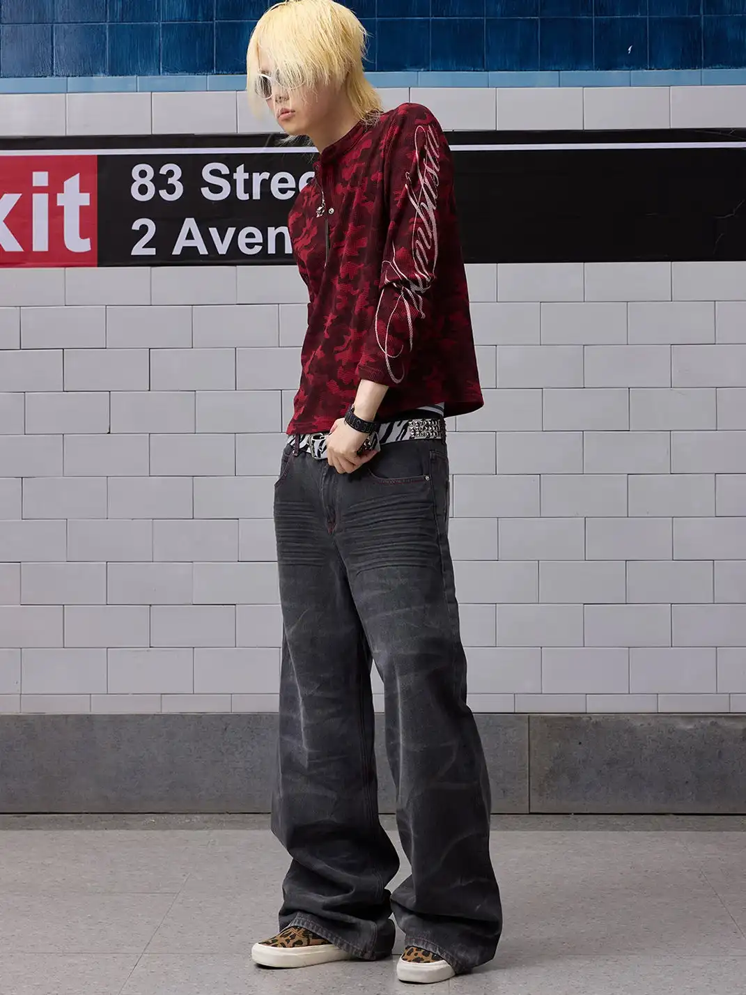 NumbAsia | Wing & Star Print Jeans
