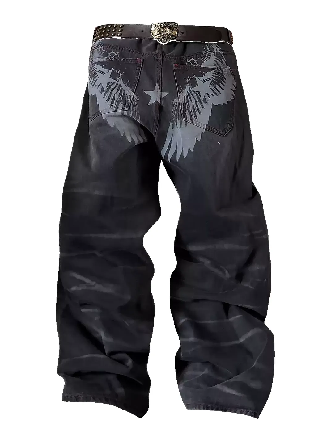 NumbAsia | Wing & Star Print Jeans