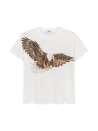 CRICLE CAGE | Bald Eagle Linen T-Shirt