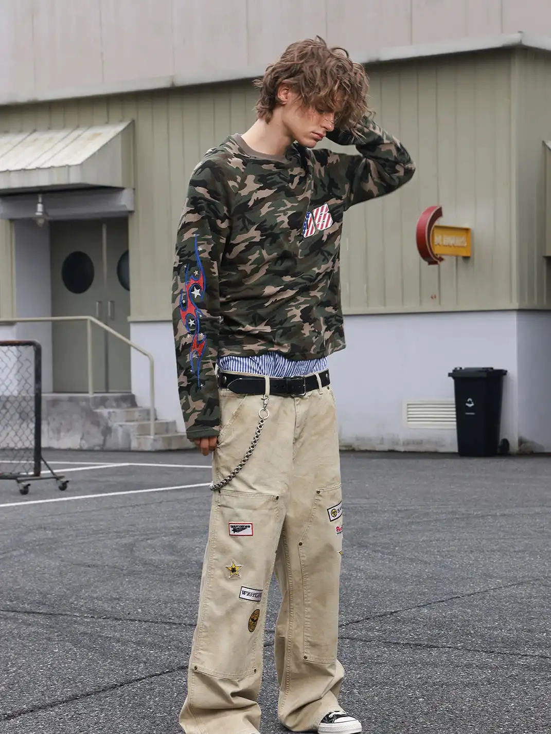 SAXGENWON | Camouflage Digital Knit Print T-Shirt