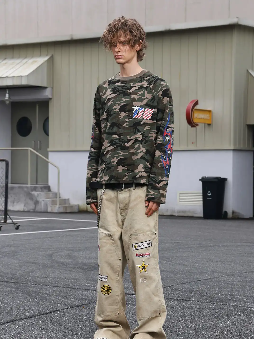 SAXGENWON | Camouflage Digital Knit Print T-Shirt