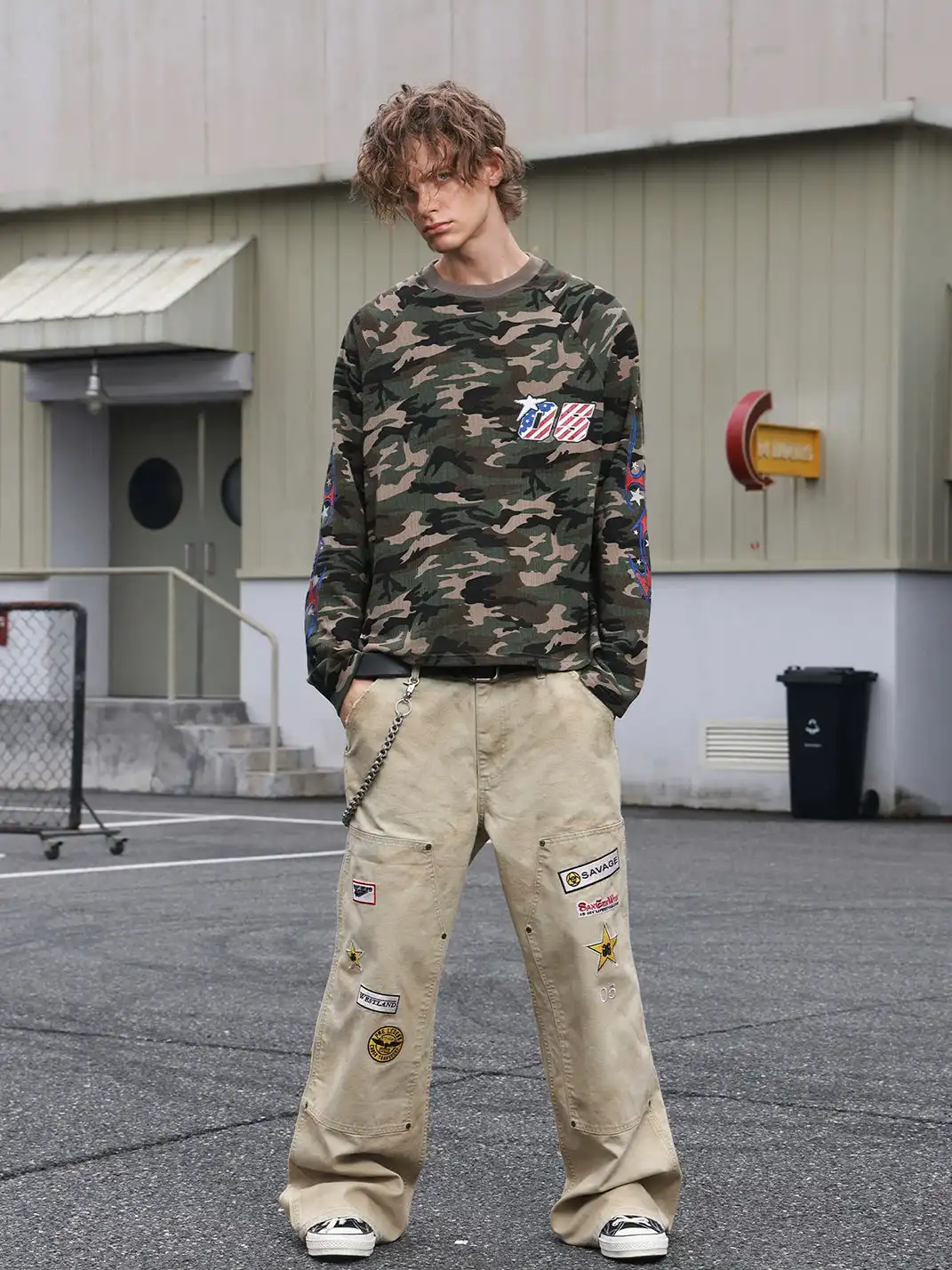 SAXGENWON | Camouflage Digital Knit Print T-Shirt