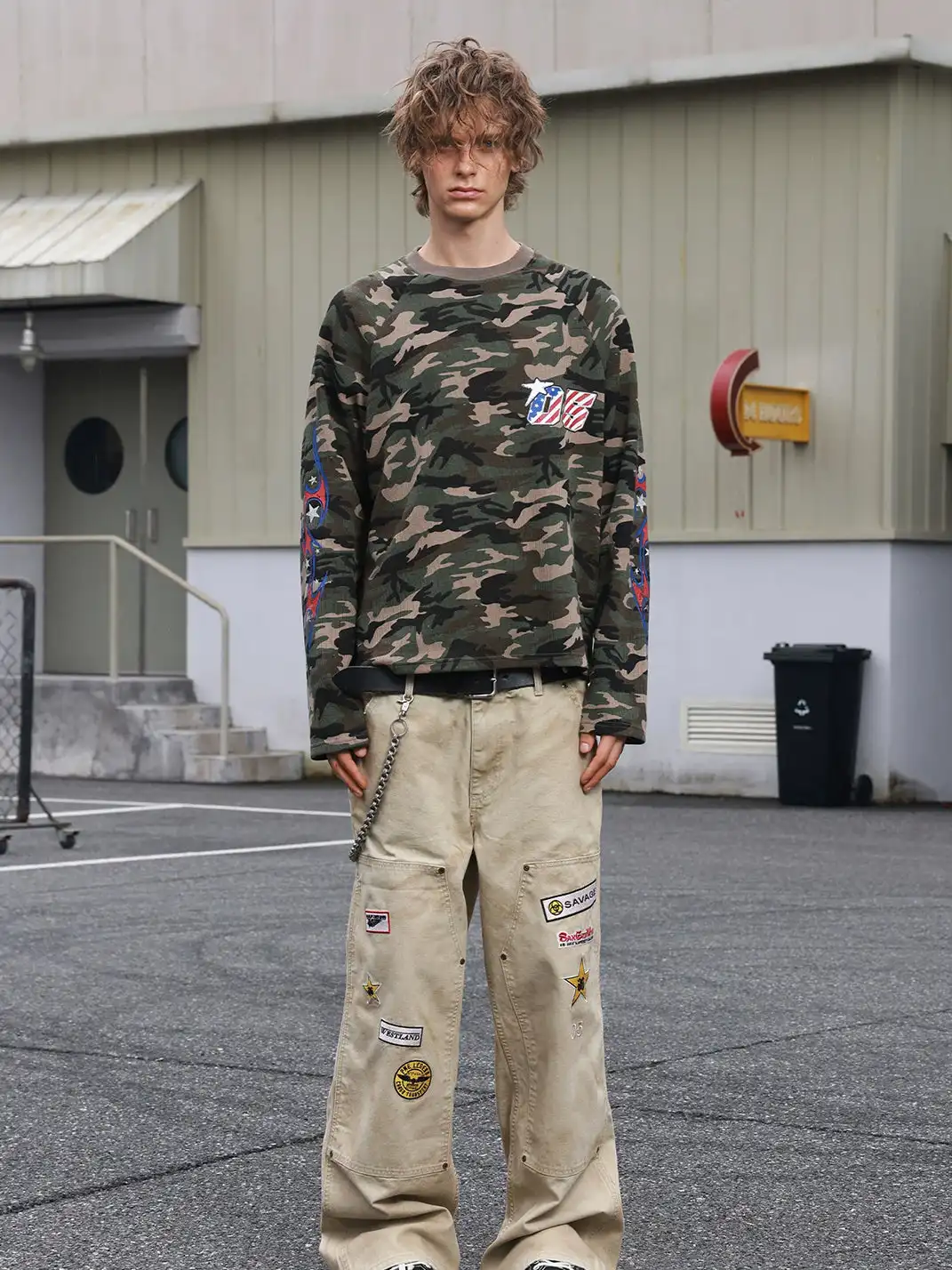 SAXGENWON | Camouflage Digital Knit Print T-Shirt