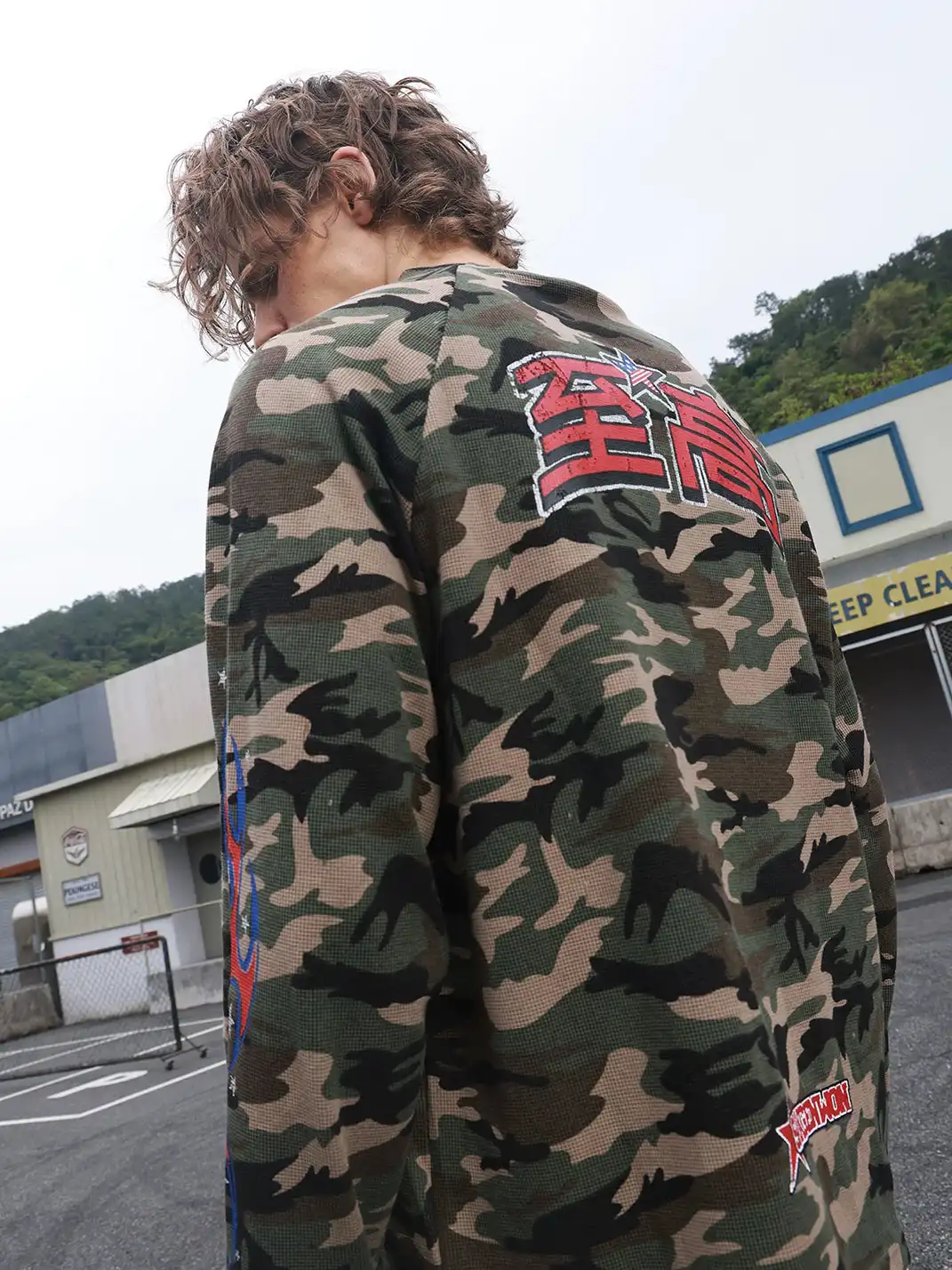 SAXGENWON | Camouflage Digital Knit Print T-Shirt