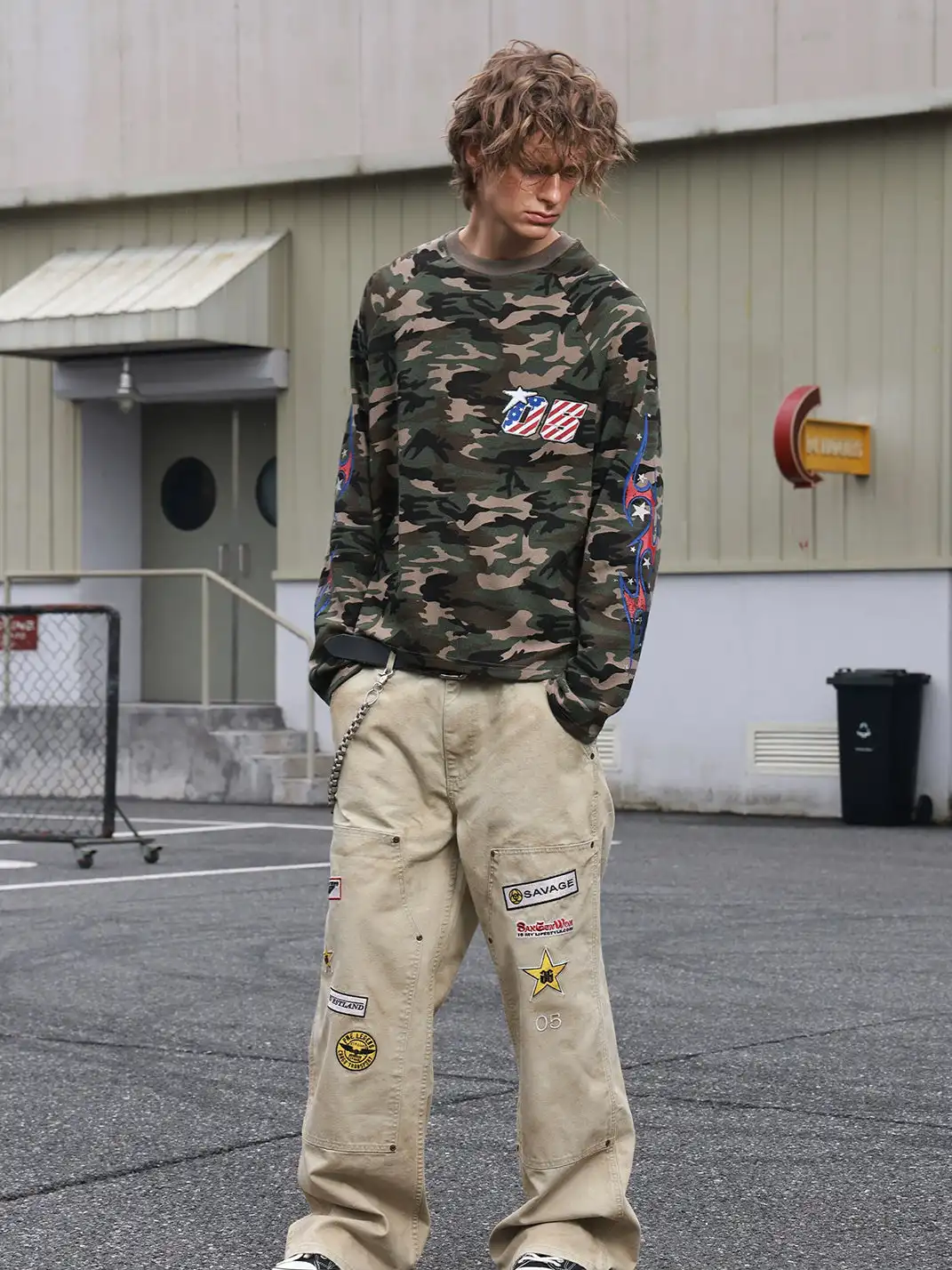SAXGENWON | Camouflage Digital Knit Print T-Shirt