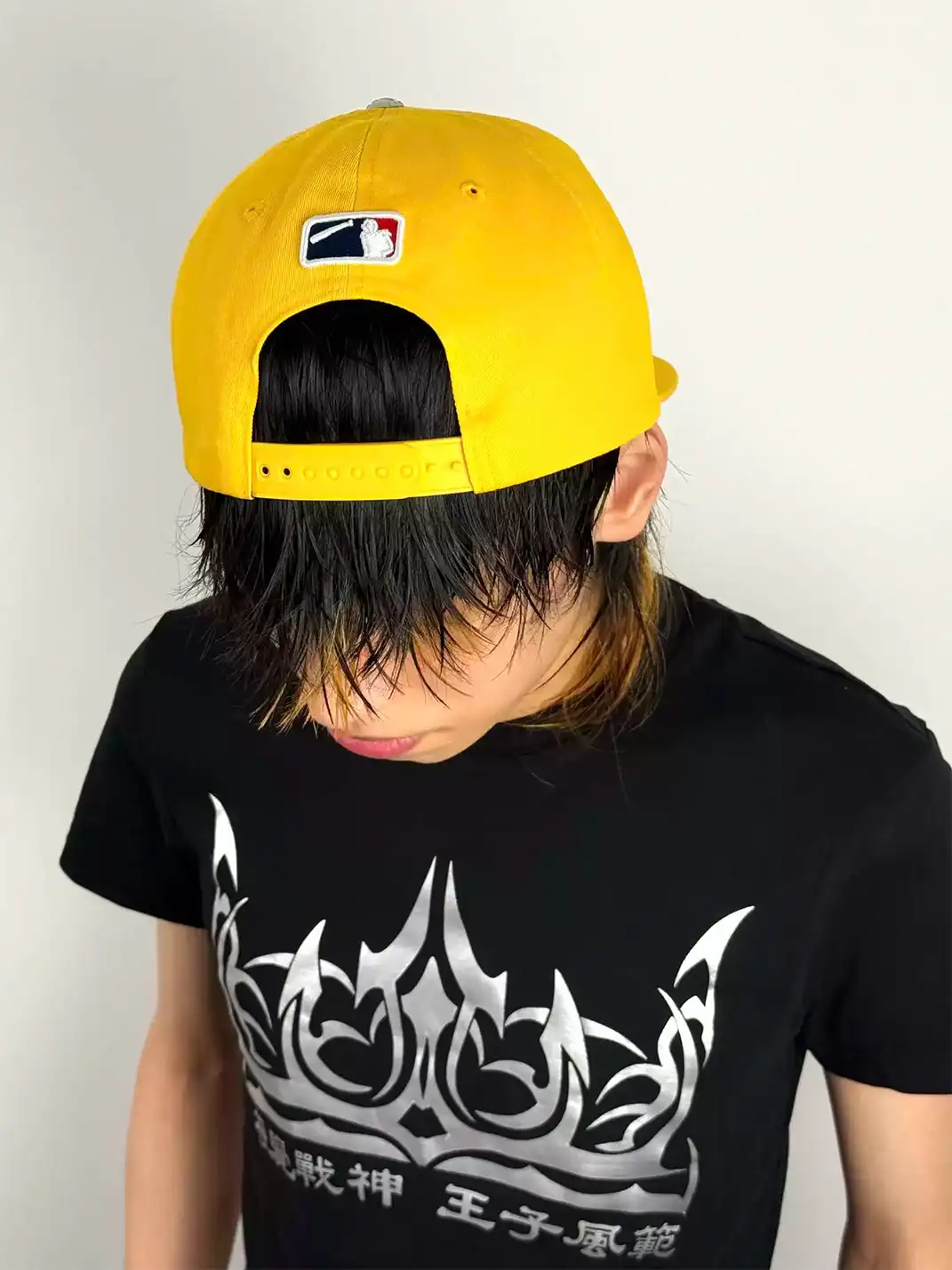N1AGRAB | Baseball Pattern Embroidery Flat Brim Cap