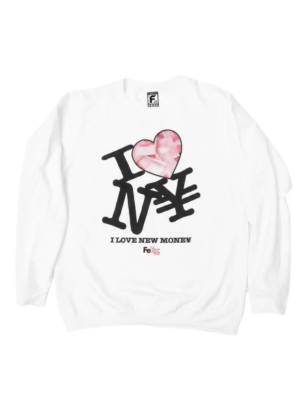 Feex(u) | I Love New Money Graphic Crewneck Sweatshirt