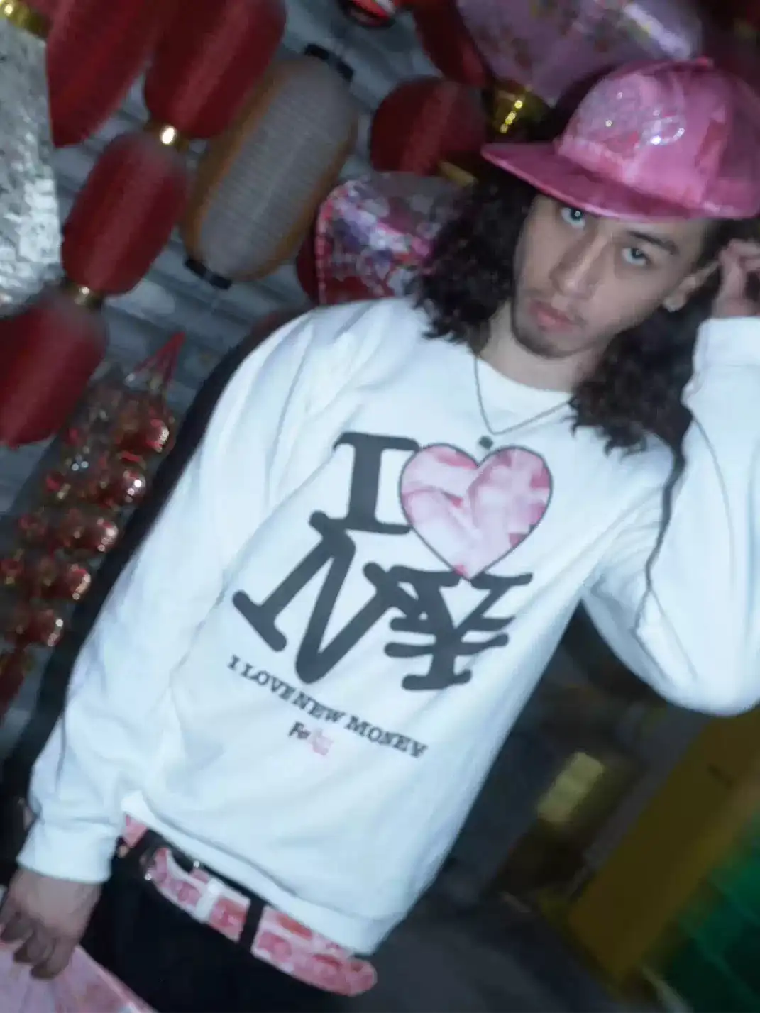 Feex(u) | I Love New Money Graphic Crewneck Sweatshirt