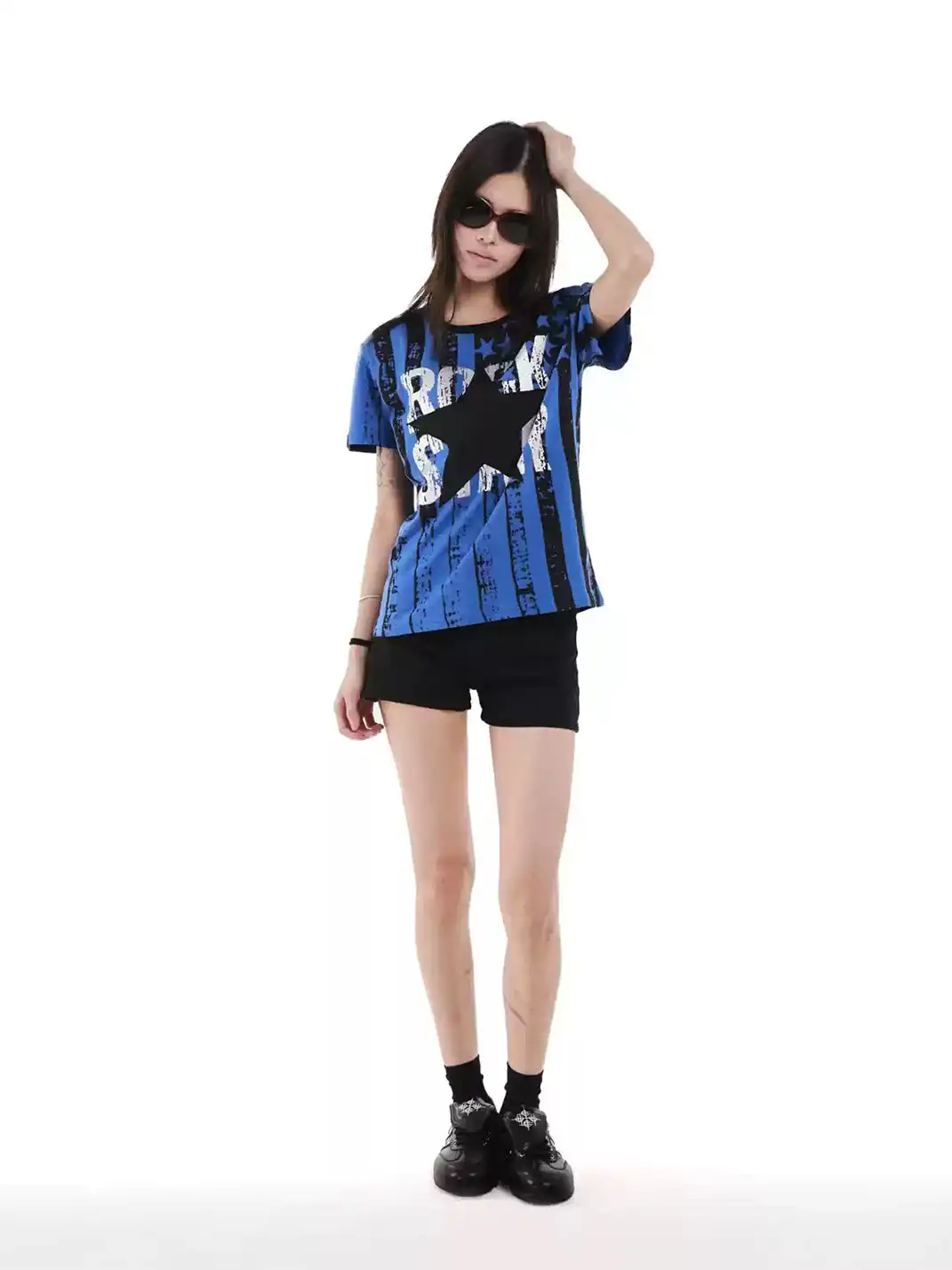 DETW | Stars and Stripes All-Over Digital Print T-Shirt