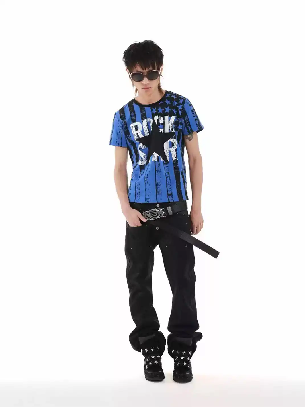 DETW | Stars and Stripes All-Over Digital Print T-Shirt