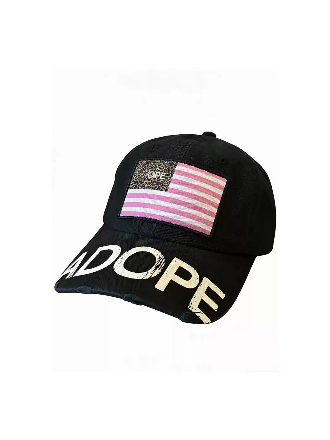 ADOPE | Embroidered Appliqué Distressed Baseball Cap