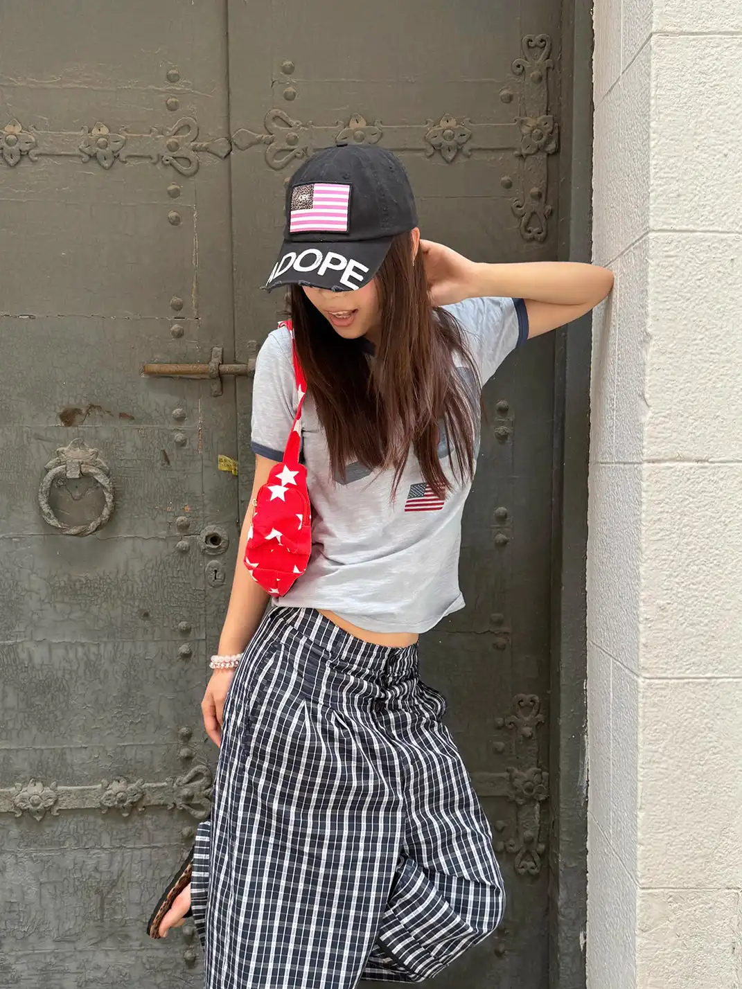 ADOPE | Embroidered Appliqué Distressed Baseball Cap