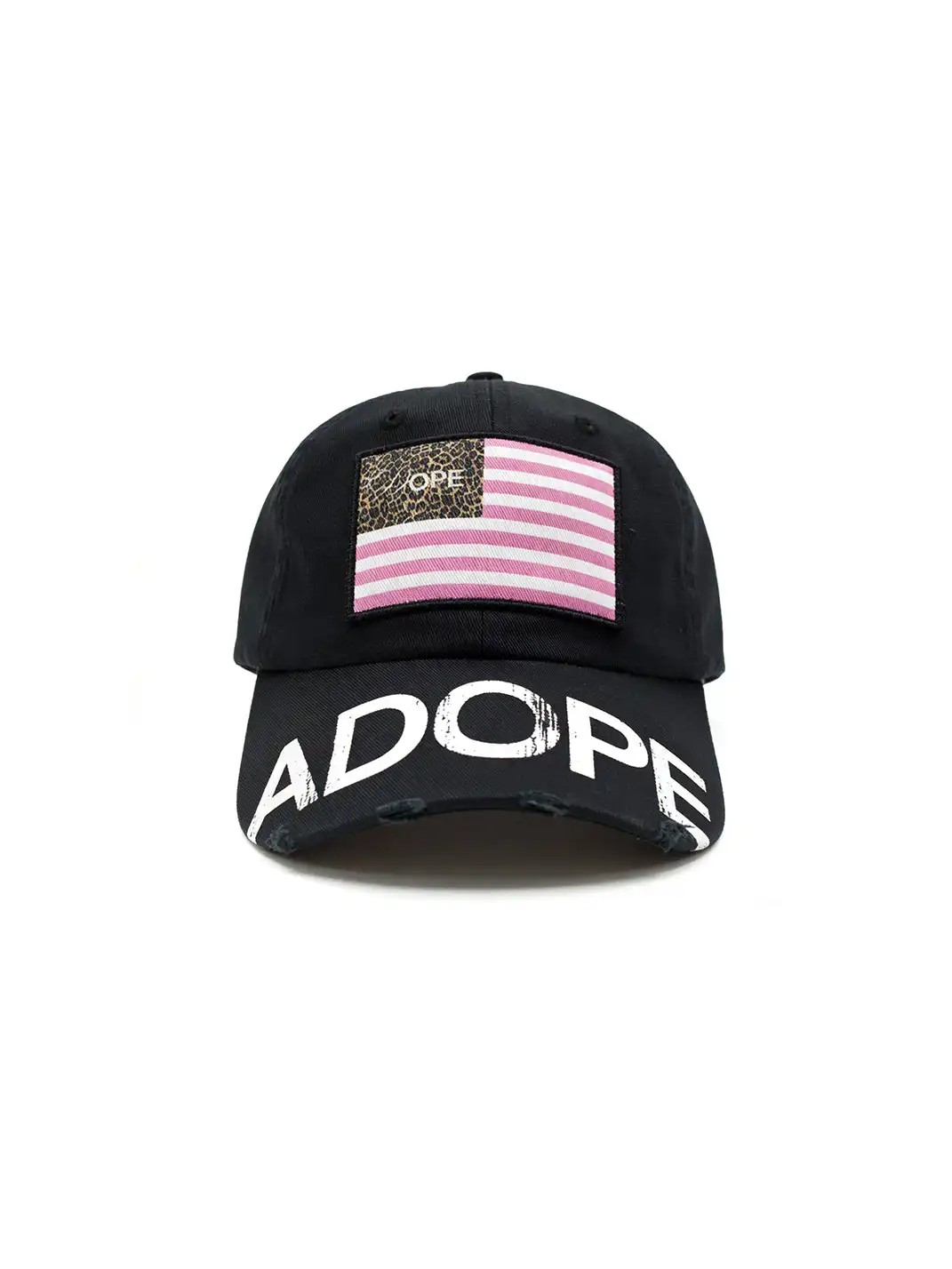 ADOPE | Embroidered Appliqué Distressed Baseball Cap