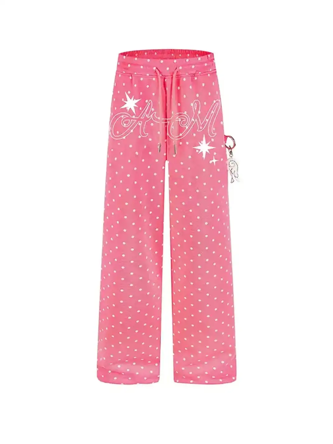 DARKAGE | All-over Star Polka Dot Print Drawstring Pendant Casual Pants