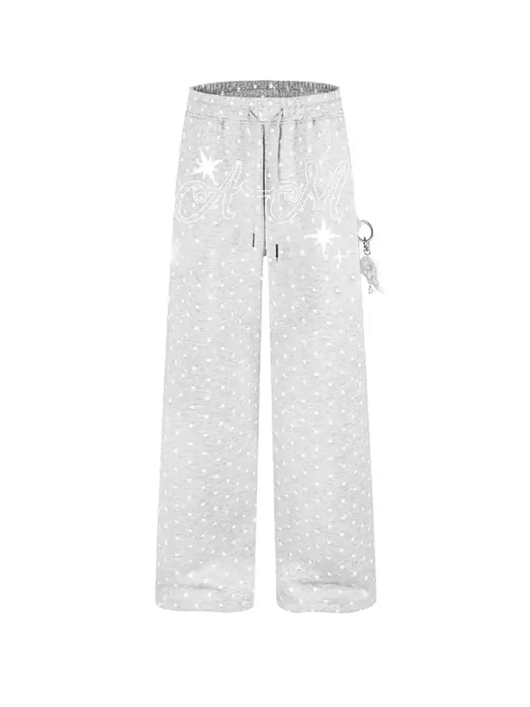 DARKAGE | All-over Star Polka Dot Print Drawstring Pendant Casual Pants
