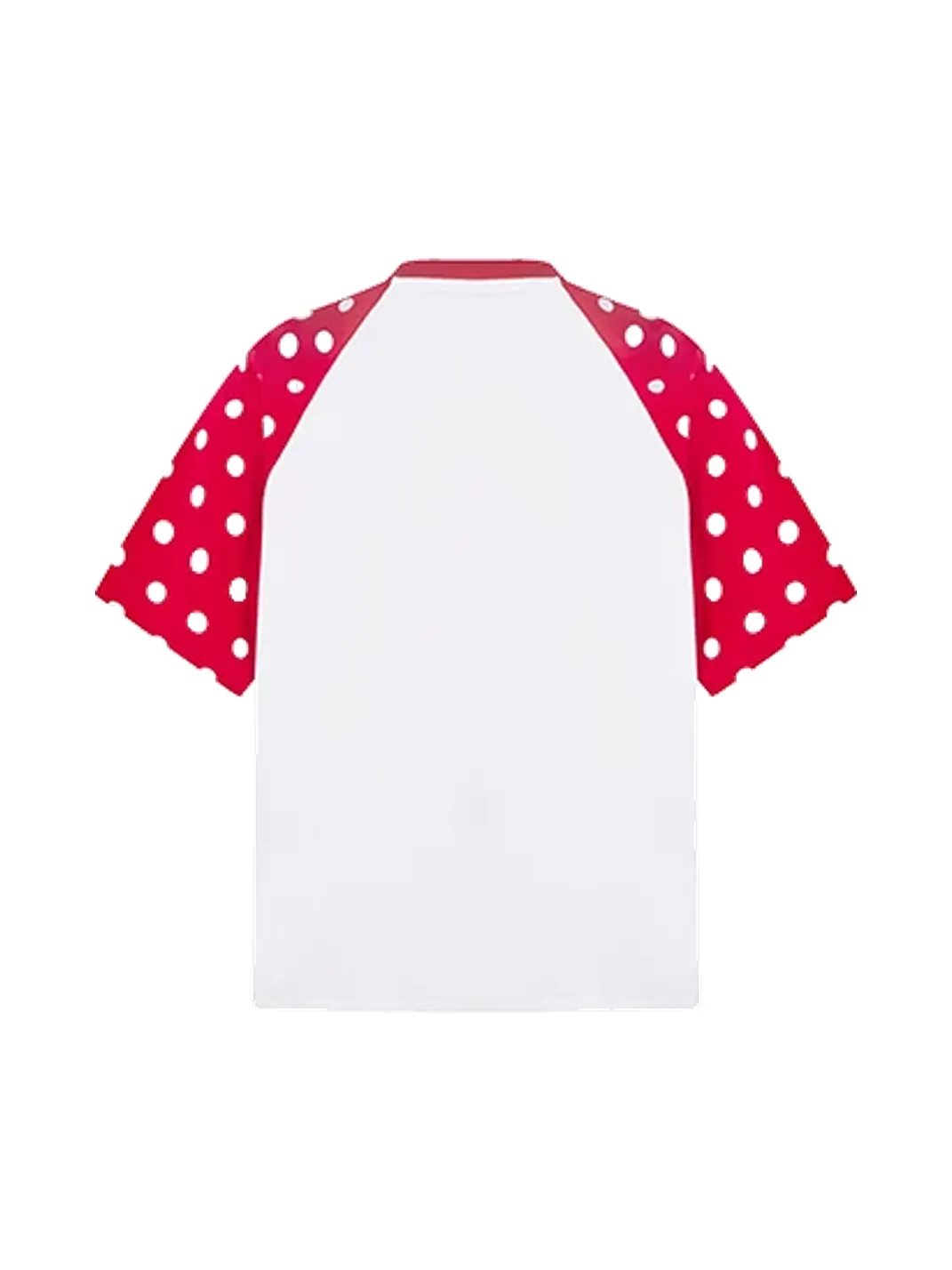 DARKAGE | Color Contrast Star Polka Dot Raglan Sleeve T-Shirt