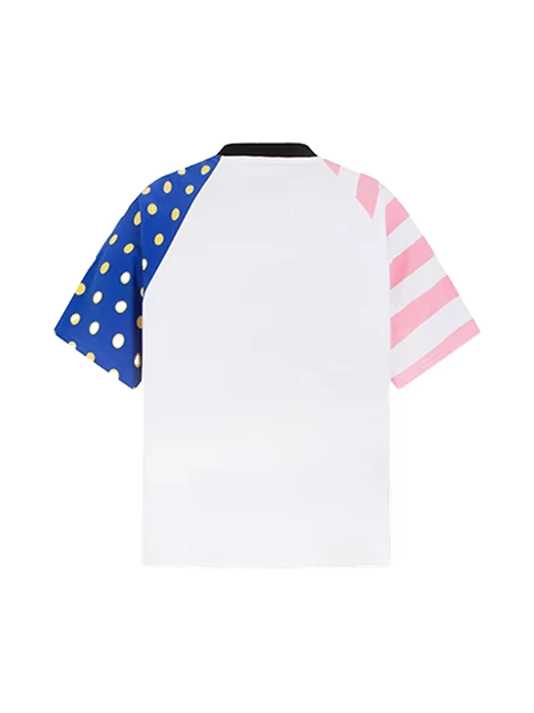 DARKAGE | Color Contrast Star Polka Dot Raglan Sleeve T-Shirt